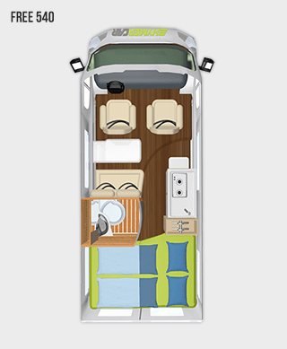 Hymer Free 540 Floorplan