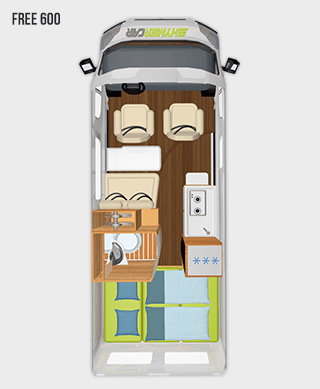 Hymer Free 600 Floorplan