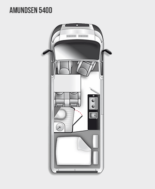 Westfalia Amundsen 540D Floorplan