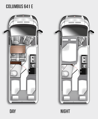 Westfalia Columbus 641 E Floorplan